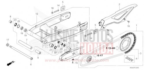 BRAS OSCILLANT CB750AS de 2025